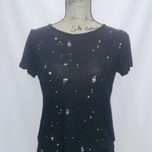 Distressed Short Sleeve Tee
